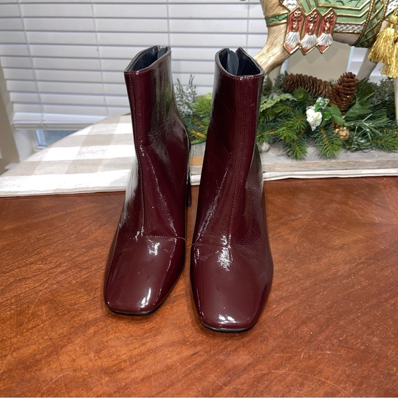 So Me patent Leather Heeled Booties Square toe - Picture 3 of 11